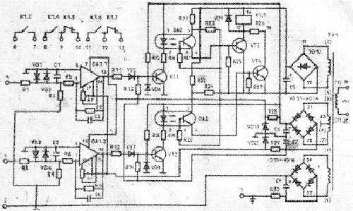 Рис.1. Принципиальная схема блока контроля сопротивления БКС-3.2